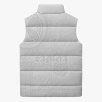 Samoa Lotu Tamaiti Sleeveless Puffer Jacket Tribal Tatau with Siapo Pattern LT03 - Polynesian Pride