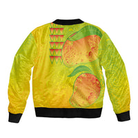 Hawaiian Mango Bomber Jacket Polynesian Art Pattern and Kakau Tattoo LT03 - Polynesian Pride