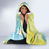 Hawaiian Ukulele Avocado Hooded Blanket Leis and Polynesian Pattern LT03 - Polynesian Pride