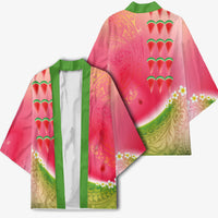 Hawaiian Watermelon Kimono with Kakau Art Tattoo LT03 - Polynesian Pride