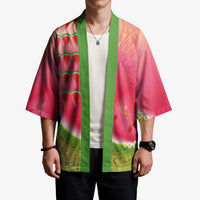 Hawaiian Watermelon Kimono with Kakau Art Tattoo LT03 - Polynesian Pride