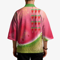 Hawaiian Watermelon Kimono with Kakau Art Tattoo LT03 - Polynesian Pride