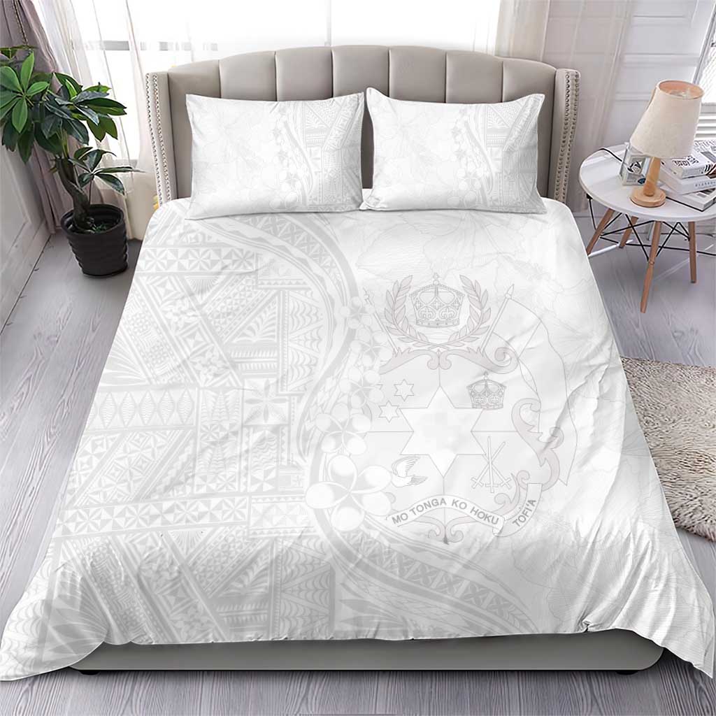 Tonga Faka Sepitema Bedding Set Ngatu Pattern with Plumeria and Hibiscus LT03 - Polynesian Pride