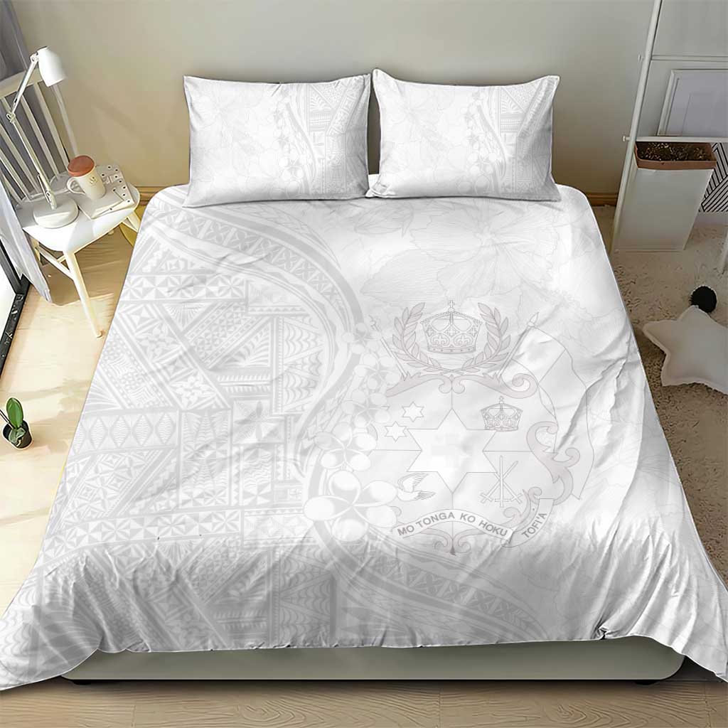 Tonga Faka Sepitema Bedding Set Ngatu Pattern with Plumeria and Hibiscus LT03 - Polynesian Pride