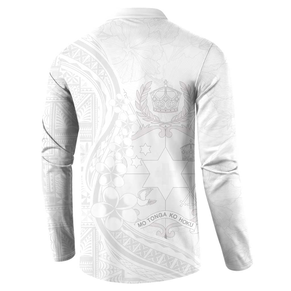 Tonga Faka Sepitema Button Sweatshirt Ngatu Pattern with Plumeria and Hibiscus LT03 - Polynesian Pride