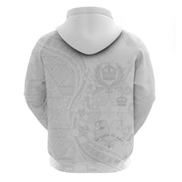 Tonga Faka Sepitema Hoodie Ngatu Pattern with Plumeria and Hibiscus LT03 - Polynesian Pride