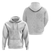 Tonga Faka Sepitema Hoodie Ngatu Pattern with Plumeria and Hibiscus LT03 - Polynesian Pride
