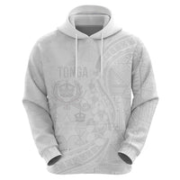 Tonga Faka Sepitema Hoodie Ngatu Pattern with Plumeria and Hibiscus LT03 - Polynesian Pride