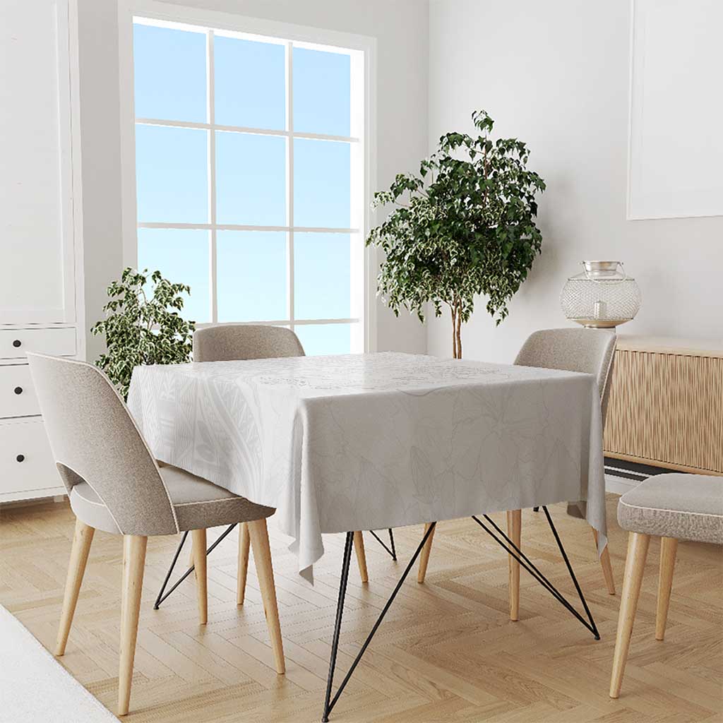 Tonga Faka Sepitema Tablecloth Ngatu Pattern with Plumeria and Hibiscus LT03 - Polynesian Pride