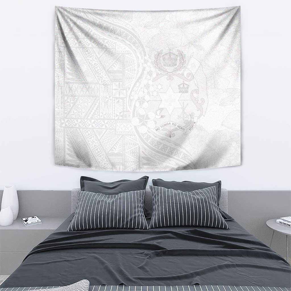 Tonga Faka Sepitema Tapestry Ngatu Pattern with Plumeria and Hibiscus LT03 - Polynesian Pride