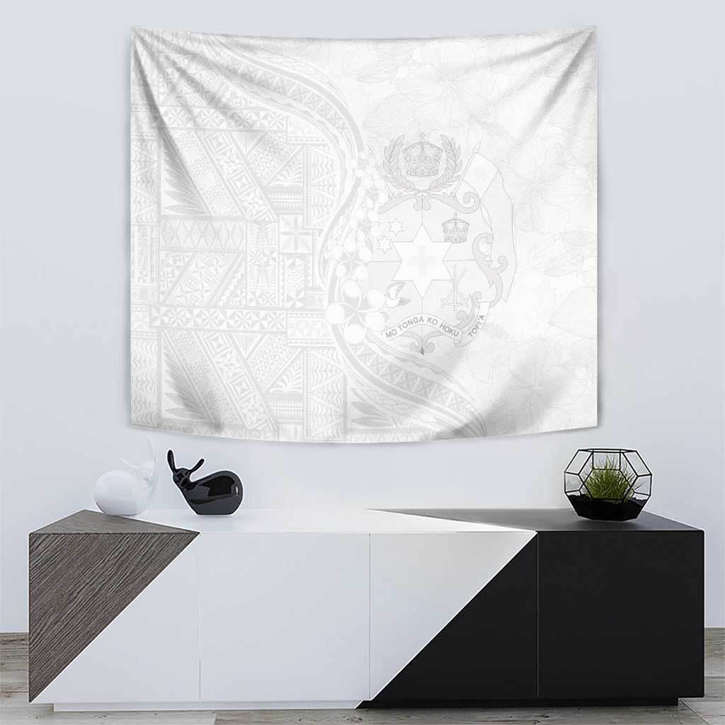 Tonga Faka Sepitema Tapestry Ngatu Pattern with Plumeria and Hibiscus LT03 - Polynesian Pride