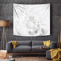 Tonga Faka Sepitema Tapestry Ngatu and Floral Pattern with Blooming Hibiscus LT03 - Polynesian Pride