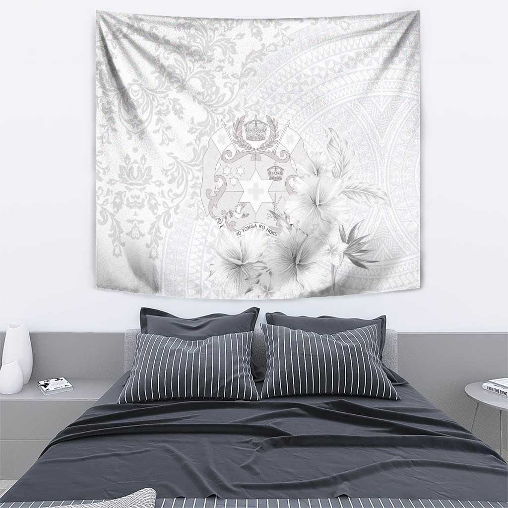 Tonga Faka Sepitema Tapestry Ngatu and Floral Pattern with Blooming Hibiscus LT03 - Polynesian Pride