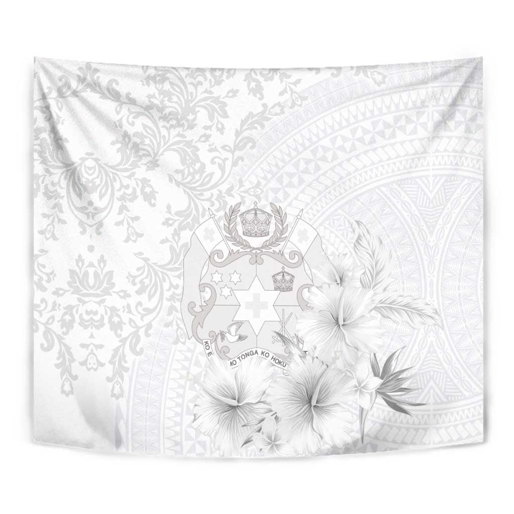 Tonga Faka Sepitema Tapestry Ngatu and Floral Pattern with Blooming Hibiscus LT03 - Polynesian Pride