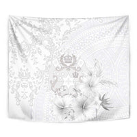 Tonga Faka Sepitema Tapestry Ngatu and Floral Pattern with Blooming Hibiscus LT03 - Polynesian Pride