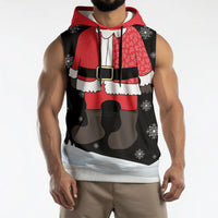 Polynesian Santa Claus Costume Funny Sleeveless Hoodie LT03 - Polynesian Pride