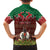 Personalised Vanuatu Christmas Family Matching Short Sleeve Bodycon Dress and Hawaiian Shirt Pig Tusk Beautiful Merry Xmas Snowflake LT03 - Polynesian Pride