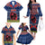 Guam Christmas Family Matching Off Shoulder Long Sleeve Dress and Hawaiian Shirt Chamorro Guam Tattoos Beautiful Merry Xmas Snowflake LT03 - Polynesian Pride