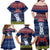 Guam Christmas Family Matching Off Shoulder Long Sleeve Dress and Hawaiian Shirt Chamorro Guam Tattoos Beautiful Merry Xmas Snowflake LT03 - Polynesian Pride