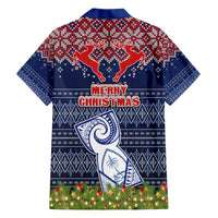 Guam Christmas Kid Hawaiian Shirt Chamorro Guam Tattoos Beautiful Merry Xmas Snowflake LT03 - Polynesian Pride