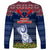 Guam Christmas Long Sleeve Shirt Chamorro Guam Tattoos Beautiful Merry Xmas Snowflake LT03 - Polynesian Pride