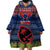 Guam Christmas Wearable Blanket Hoodie Chamorro Guam Tattoos Beautiful Merry Xmas Snowflake LT03 - Polynesian Pride