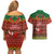 Tonga Christmas Couples Matching Off Shoulder Short Dress and Hawaiian Shirt Coat of Arms and Map Beautiful Merry Xmas Snowflake LT03 - Polynesian Pride