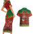 Tonga Christmas Couples Matching Short Sleeve Bodycon Dress and Hawaiian Shirt Coat of Arms and Map Beautiful Merry Xmas Snowflake LT03 - Polynesian Pride