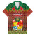 Tonga Christmas Family Matching Puletasi Dress and Hawaiian Shirt Coat of Arms and Map Beautiful Merry Xmas Snowflake LT03 Dad's Shirt - Short Sleeve Red - Polynesian Pride