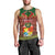 Personalised Tonga Christmas Men Tank Top Coat of Arms and Map Beautiful Merry Xmas Snowflake LT03 - Polynesian Pride