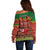 Personalised Tonga Christmas Off Shoulder Sweater Coat of Arms and Map Beautiful Merry Xmas Snowflake LT03 - Polynesian Pride