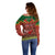 Personalised Tonga Christmas Off Shoulder Sweater Coat of Arms and Map Beautiful Merry Xmas Snowflake LT03 - Polynesian Pride