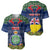 Personalised Niue Christmas Baseball Jersey Coat of Arms and Map Beautiful Merry Xmas Snowflake LT03 - Polynesian Pride