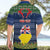 Personalised Niue Christmas Hawaiian Shirt Coat of Arms and Map Beautiful Merry Xmas Snowflake LT03 - Polynesian Pride