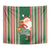 Kiribati Christmas Tapestry Santa With Gift Bag Behind Ribbons Seamless Green Maori LT03 - Polynesian Pride