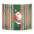 Custom Kiribati Christmas Tapestry Santa With Gift Bag Behind Ribbons Seamless Green Maori LT03 - Polynesian Pride