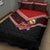 Tonga Christmas Quilt Bed Set Tongan Coat of Arms Santa With Ngatu Pattern Christmas Red Style LT03 - Polynesian Pride