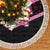 Tonga Christmas Tree Skirt Tonga Coat of Arms with Seamless Tapa Ngatu Pattern Xmas Pink Style LT03 - Polynesian Pride