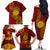 Tonga Ha'apai High School Family Matching Off Shoulder Long Sleeve Dress and Hawaiian Shirt Ngatu and Maori Ethnic Tribal Pattern LT03 - Polynesian Pride