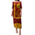 Tonga Ha'apai High School Puletasi Ngatu and Maori Ethnic Tribal Pattern LT03 Long Dress Red - Polynesian Pride