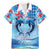 Hawaiian Dolphin Love Couple - Ocean Heart Family Matching Mermaid Dress and Hawaiian Shirt