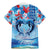 Hawaiian Dolphin Love Couple - Ocean Heart Family Matching Mermaid Dress and Hawaiian Shirt