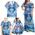 Hawaiian Dolphin Love Couple - Ocean Heart Family Matching Off Shoulder Maxi Dress and Hawaiian Shirt