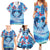 Hawaiian Dolphin Love Couple - Ocean Heart Family Matching Summer Maxi Dress and Hawaiian Shirt