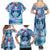 Hawaiian Dolphin Love Couple - Ocean Heart Family Matching Summer Maxi Dress and Hawaiian Shirt