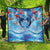 Hawaiian Dolphin Love Couple - Ocean Heart Quilt