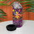 Hawaiian Turtle Love Couple 4 in 1 Can Cooler Tumbler Ocean Serenade - Honu Honi Ihu with Hibiscus and Romantic Sunset Purple Color