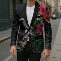 Hawaiian Tropical Plants and Turtles Blazer Polynesian Art Motifs LT03 - Polynesian Pride