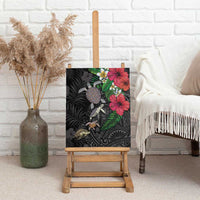 Hawaiian Tropical Plants and Turtles Canvas Wall Art Polynesian Art Motifs LT03 - Polynesian Pride