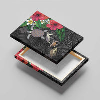 Hawaiian Tropical Plants and Turtles Canvas Wall Art Polynesian Art Motifs LT03 - Polynesian Pride